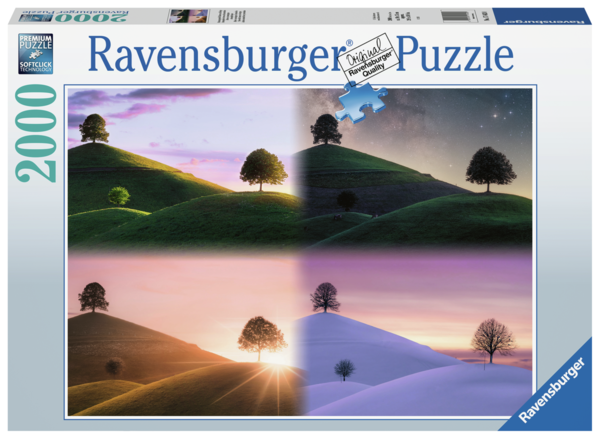 Ravensburger Puzzle 17443 - 2000 Teile - Stimmungsvolle Bäume und Berge