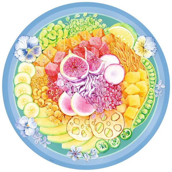 Ravensburger Puzzle 17351 - 500 Teile - Circle of Colors - Poke Bowl