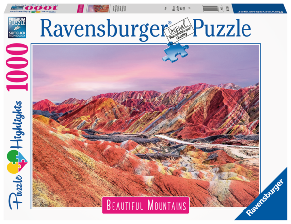 Ravensburger Puzzle 17314 - 1000 Teile - Beautiful Mountains - Regenbogenberge