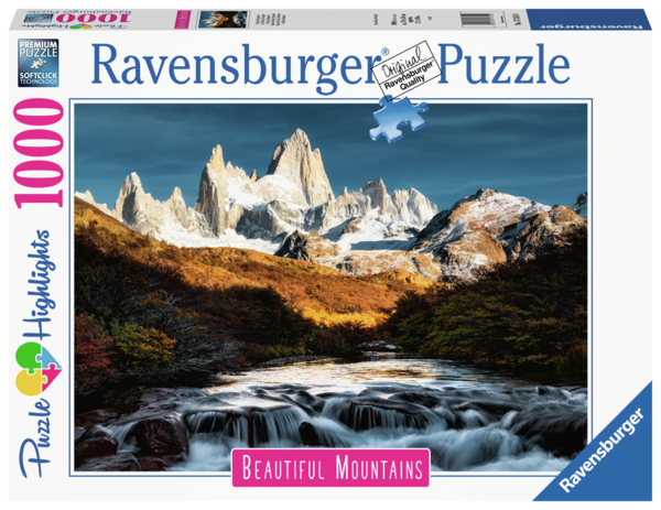 Ravensburger Puzzle 17315 - 1000 Teile - Beautiful Mountains - Fitz Roy - Patagonia