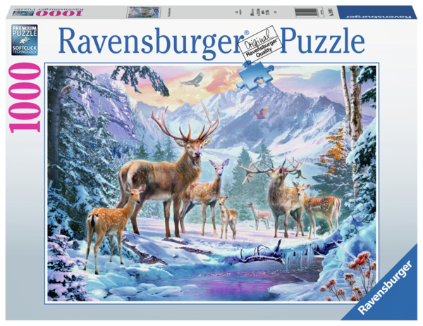 Ravensburger Puzzle 19949 - 1000 Teile - Rehe und Hirsche im Wald
