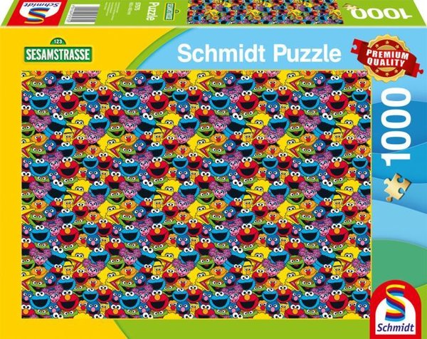 Schmidt Puzzle 57575 - 1000 Teile - Sesamstraße - Wer, wie, was?