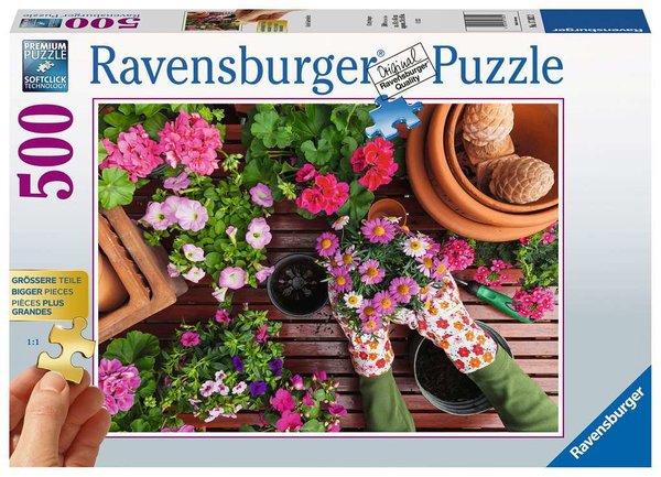 Ravensburger Puzzle 17382 - 500 Teile - Large - Große Gartenliebe