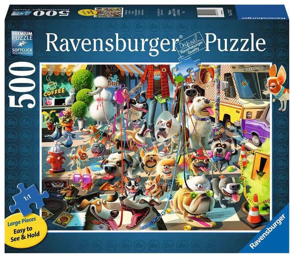 Ravensburger Puzzle 17572 - 500 Teile - Large - The Dog Walker