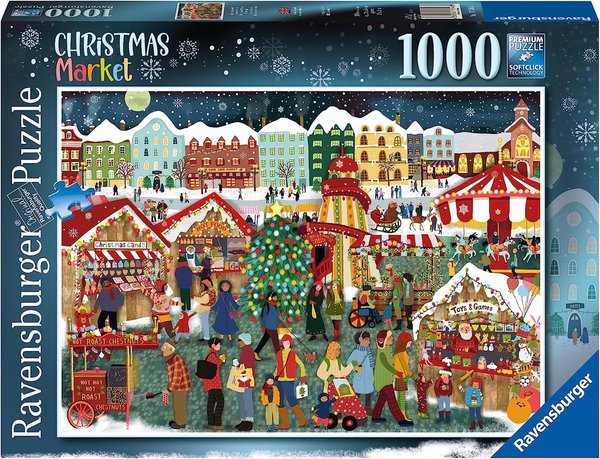 Ravensburger Christmas Puzzle 17546 - 1000 Teile - Christmas Market