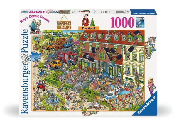 Ravensburger Puzzle 17579 - 1000 Teile - Ray's Comic Series - Holiday Resort 2 - The Hotel