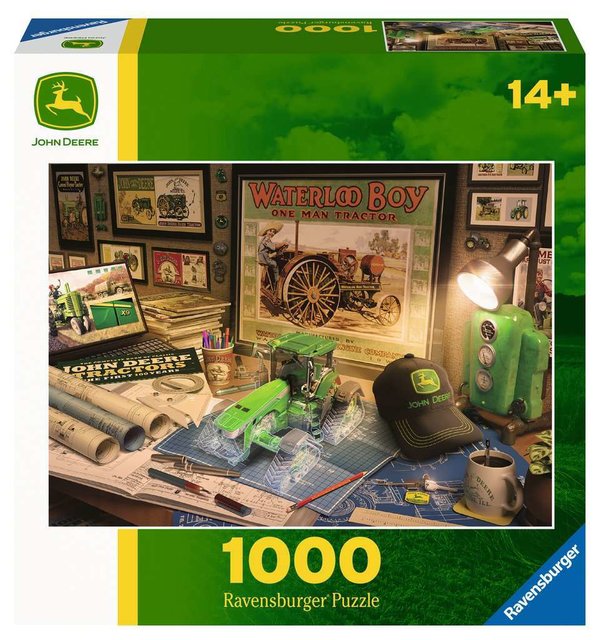 Ravensburger Puzzle 80267 - 1000 Teile - John Deere - Work Desk