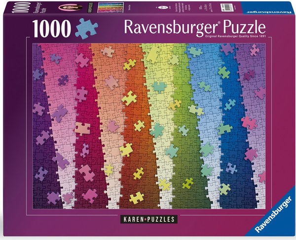 Ravensburger Puzzle 01027 - 1000 Teile - Colors on Colors - Karen Puzzles
