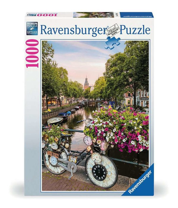 Ravensburger Puzzle 17596 - 1000 Teile - Bicycle Amsterdam