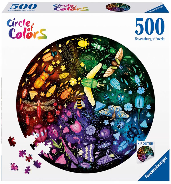 Ravensburger Puzzle 00820 - 500 Teile - Circle of Colors - Insects