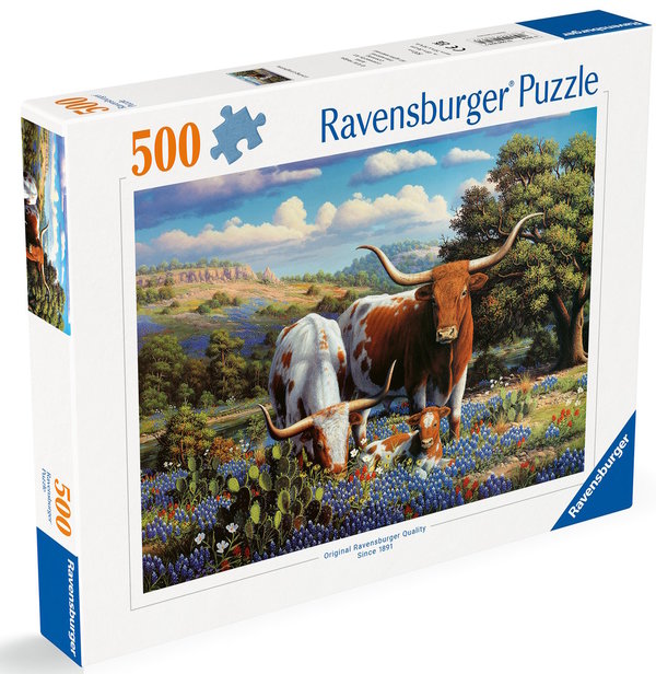 Ravensburger Puzzle 00826 - 500 Teile - Loving Longhorns